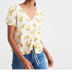 American Eagle Flora Cinch front top